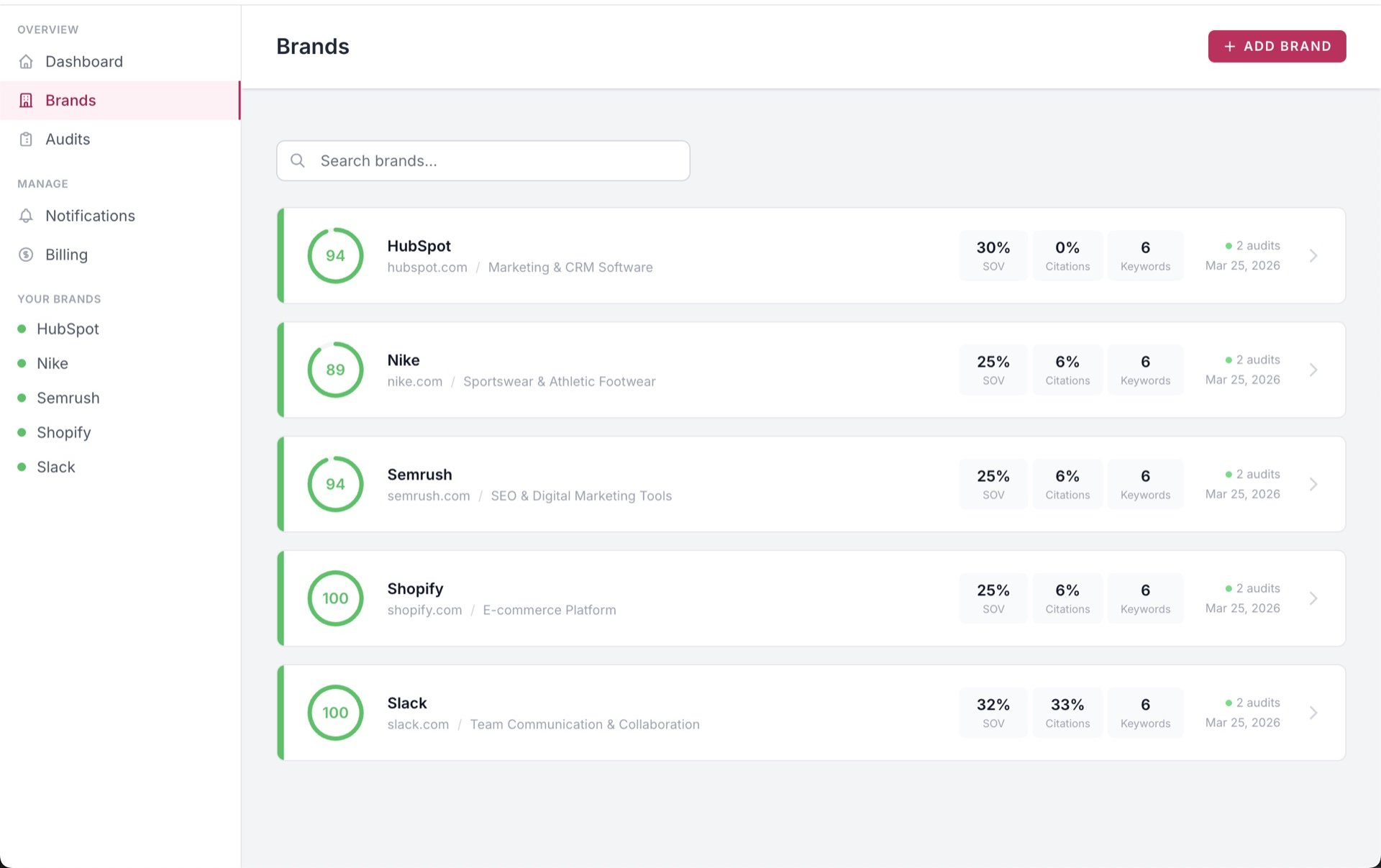 Brand Auditor Platform Overview